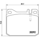 Brembo | Bremsbelagsatz, Scheibenbremse | P 85 007