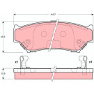 GDB3182 Bremsbelagsatz, Scheibenbremse GDB3182 Bremsbelagsatz, Scheibenbremse
