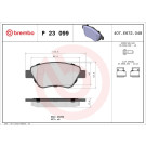 Brembo | Bremsbelagsatz, Scheibenbremse | P 23 099