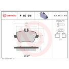 P 50 091 Bremsbelagsatz, Scheibenbremse PRIME LINE