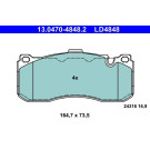 13.0470-4848.2 Bremsbelagsatz, Scheibenbremse ATE Ceramic