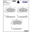 Delphi Bremsbelagsatz, Scheibenbremse LP1552