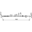 1 987 482 438 Seilzug, Feststellbremse 1 987 482 438 Seilzug, Feststellbremse