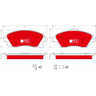 GDB1570DTE Bremsbelagsatz, Scheibenbremse DTEC COTEC