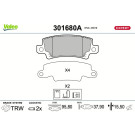 Valeo | Bremsbelagsatz, Scheibenbremse | 301680A