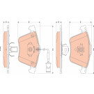 GDB1832 Bremsbelagsatz, Scheibenbremse
