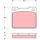 GDB1066 Bremsbelagsatz, Scheibenbremse