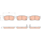 GDB1940 Bremsbelagsatz, Scheibenbremse