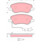 GDB1489 Bremsbelagsatz, Scheibenbremse GDB1489 Bremsbelagsatz, Scheibenbremse