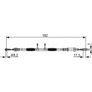 1 987 482 450 Seilzug, Feststellbremse 1 987 482 450 Seilzug, Feststellbremse