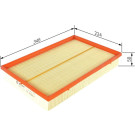 BOSCH F 026 400 180 Luftfilter