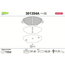 Valeo | Bremsbelagsatz, Scheibenbremse | 301354A