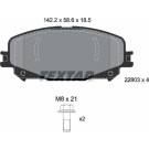 Textar Bremsbelagsatz, Scheibenbremse Q+ 2280301