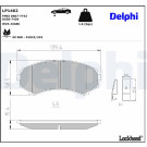 Delphi | Bremsbelagsatz, Scheibenbremse | LP1462 Delphi | Bremsbelagsatz, Scheibenbremse | LP1462