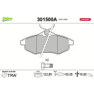301500A Bremsbelagsatz, Scheibenbremse EXPERT