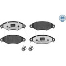 Meyle Bremsbelagsatz, Scheibenbremse MEYLE-PD: Advanced performance and design 025 219 8018/PD