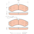GDB3440 Bremsbelagsatz, Scheibenbremse GDB3440 Bremsbelagsatz, Scheibenbremse