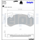 Delphi | Bremsbelagsatz, Scheibenbremse | LP2283 Delphi | Bremsbelagsatz, Scheibenbremse | LP2283