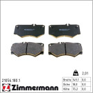 Zimmermann Bremsbelagsatz, Scheibenbremse 21056.180.1
