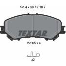 Textar | Bremsbelagsatz, Scheibenbremse | 2206501