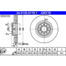 ATE | Bremsscheibe | 24.0130-0119.1