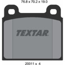Textar | Bremsbelagsatz, Scheibenbremse | 2001104