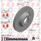Zimmermann 2 x ZIMMERMANN Bremsscheibe Formula Z 460.4537.70