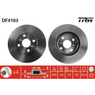 2 x TRW Bremsscheibe | DF4163