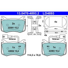 Bremsbelagsatz, Scheibenbremse ATE Ceramic 13.0470-4893.2