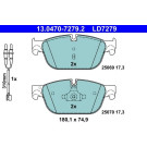 Bremsbelagsatz, Scheibenbremse ATE Ceramic 13.0470-7279.2