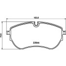 2264403 Bremsbelagsatz, Scheibenbremse Q+