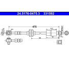 ATE | Bremsschlauch | 24.5176-0475.3