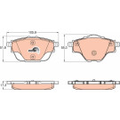 GDB2034 Bremsbelagsatz, Scheibenbremse COTEC GDB2034 Bremsbelagsatz, Scheibenbremse COTEC