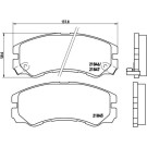 Brembo | Bremsbelagsatz, Scheibenbremse | P 59 020