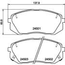 Hella Pagid | Bremsbelagsatz, Scheibenbremse | 8DB 355 012-961