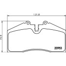Hella | Bremsbelagsatz, Scheibenbremse | 8DB 355 007-701