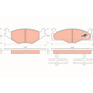 GDB1219 Bremsbelagsatz, Scheibenbremse COTEC