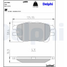 Delphi | Bremsbelagsatz, Scheibenbremse | LP1784 Delphi | Bremsbelagsatz, Scheibenbremse | LP1784