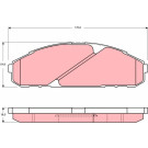 GDB3394 Bremsbelagsatz, Scheibenbremse GDB3394 Bremsbelagsatz, Scheibenbremse