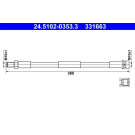 ATE | Bremsschlauch | 24.5102-0353.3