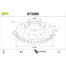 Valeo | Bremsscheibe | 673269