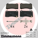 Zimmermann | Bremsbelagsatz, Scheibenbremse | 26275.155.2