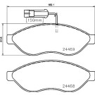 Brembo | Bremsbelagsatz, Scheibenbremse | P 23 143
