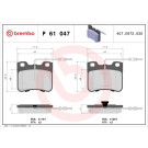 Brembo | Bremsbelagsatz, Scheibenbremse | P 61 047