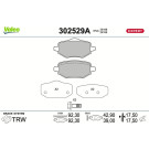 Valeo | Bremsbelagsatz, Scheibenbremse | 302529A