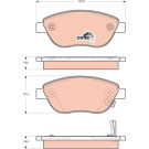 GDB1701 Bremsbelagsatz, Scheibenbremse COTEC GDB1701 Bremsbelagsatz, Scheibenbremse COTEC