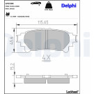 Delphi | Bremsbelagsatz, Scheibenbremse | LP2196 Delphi | Bremsbelagsatz, Scheibenbremse | LP2196