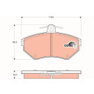 GDB1437 Bremsbelagsatz, Scheibenbremse COTEC GDB1437 Bremsbelagsatz, Scheibenbremse COTEC