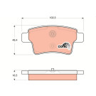 GDB1692 Bremsbelagsatz, Scheibenbremse COTEC GDB1692 Bremsbelagsatz, Scheibenbremse COTEC