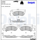 Delphi | Bremsbelagsatz, Scheibenbremse | LP1859